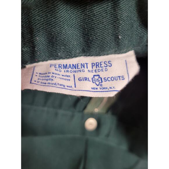 Vintage 1960s 1970s Girl Scouts Uniform Dark Green 1960s Rockabilly Shorts Large - Picture 2 of 3